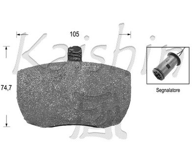 FK5303 KAISHIN Комплект тормозных колодок, дисковый тормоз