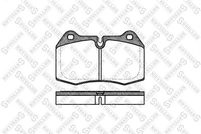452000SX STELLOX Комплект тормозных колодок, дисковый тормоз