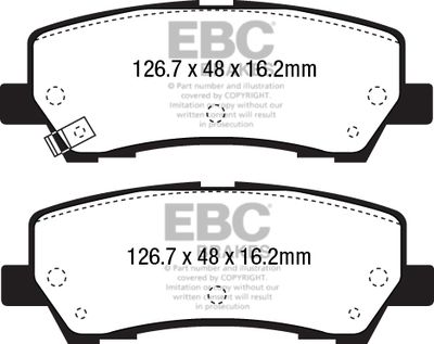 DP43043R EBC Brakes Комплект тормозных колодок, дисковый тормоз