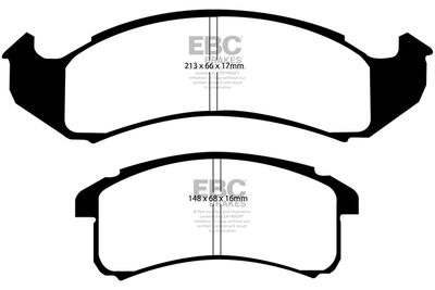 DP21142 EBC Brakes Комплект тормозных колодок, дисковый тормоз