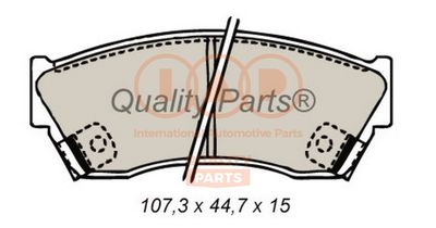 70422040 IAP QUALITY PARTS Комплект тормозных колодок, дисковый тормоз