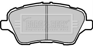 BBP2379 BORG & BECK Комплект тормозных колодок, дисковый тормоз