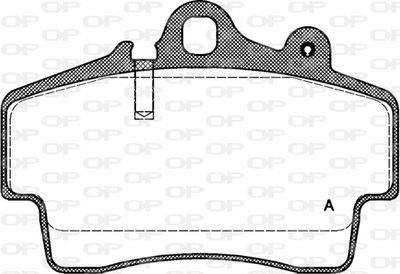 BPA065300 OPEN PARTS Комплект тормозных колодок, дисковый тормоз