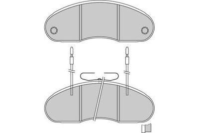 125243 E.T.F. Комплект тормозных колодок, дисковый тормоз