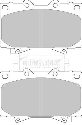 BBP1682 BORG & BECK Комплект тормозных колодок, дисковый тормоз