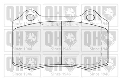 BP1310 QUINTON HAZELL Комплект тормозных колодок, дисковый тормоз