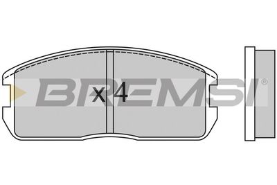 BP2270 BREMSI Комплект тормозных колодок, дисковый тормоз