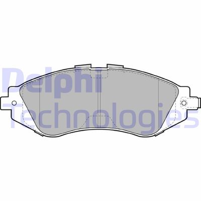 LP1304 DELPHI Комплект тормозных колодок, дисковый тормоз