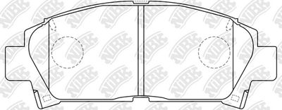 PN1362 NiBK Комплект тормозных колодок, дисковый тормоз