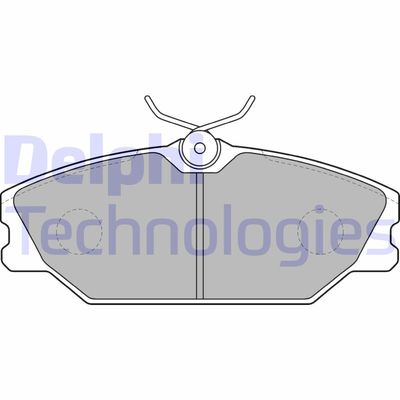 LP1524 DELPHI Комплект тормозных колодок, дисковый тормоз