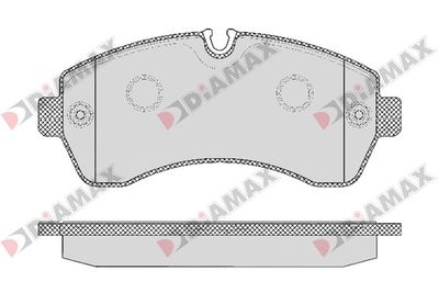 N09199 DIAMAX Комплект тормозных колодок, дисковый тормоз