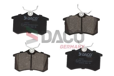 320201 DACO Germany Комплект тормозных колодок, дисковый тормоз
