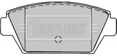 BBP1243 BORG & BECK Комплект тормозных колодок, дисковый тормоз