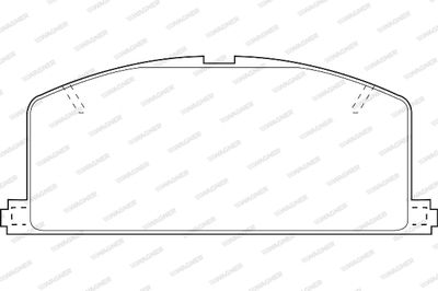 WBP20870A WAGNER Комплект тормозных колодок, дисковый тормоз