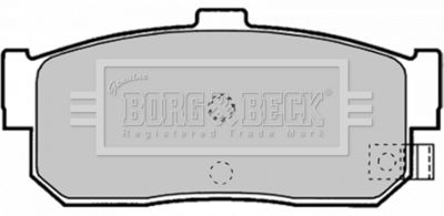 BBP1895 BORG & BECK Комплект тормозных колодок, дисковый тормоз