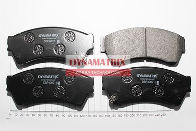 DBP4062 DYNAMATRIX Комплект тормозных колодок, дисковый тормоз