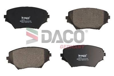 324555 DACO Germany Комплект тормозных колодок, дисковый тормоз