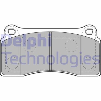 LP2113 DELPHI Комплект тормозных колодок, дисковый тормоз