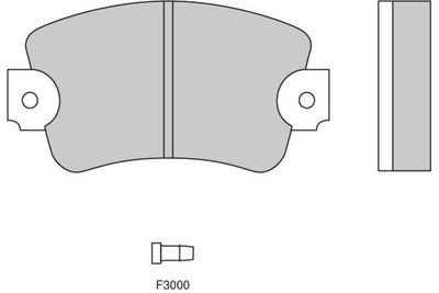 120132 E.T.F. Комплект тормозных колодок, дисковый тормоз
