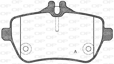 BPA153500 OPEN PARTS Комплект тормозных колодок, дисковый тормоз