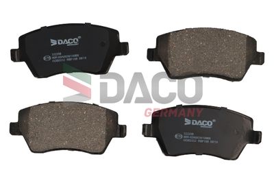 322258 DACO Germany Комплект тормозных колодок, дисковый тормоз