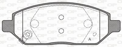 BPA167402 OPEN PARTS Комплект тормозных колодок, дисковый тормоз