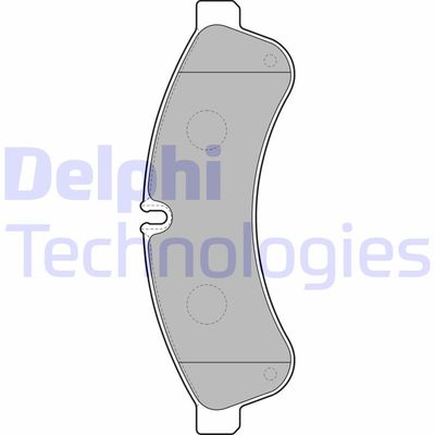 LP2063 DELPHI Комплект тормозных колодок, дисковый тормоз