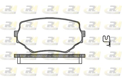 259402 ROADHOUSE Комплект тормозных колодок, дисковый тормоз