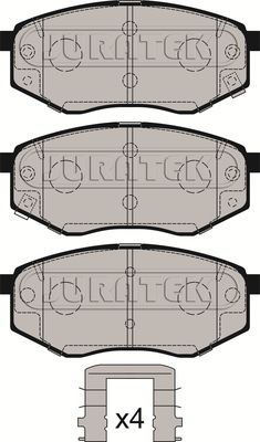 JCP4005 JURATEK Комплект тормозных колодок, дисковый тормоз