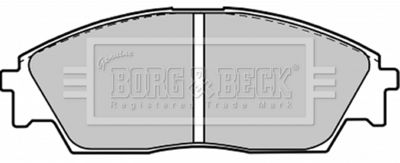 BBP1212 BORG & BECK Комплект тормозных колодок, дисковый тормоз