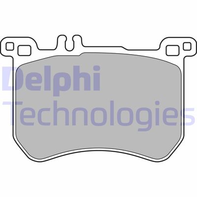 LP2507 DELPHI Комплект тормозных колодок, дисковый тормоз