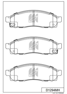 D1294MH MK Kashiyama Комплект тормозных колодок, дисковый тормоз