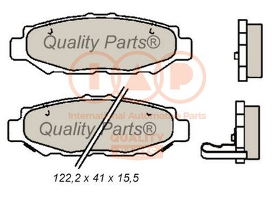 70417111 IAP QUALITY PARTS Комплект тормозных колодок, дисковый тормоз