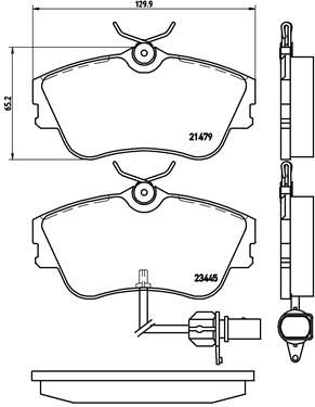 P85050 BREMBO Комплект тормозных колодок, дисковый тормоз