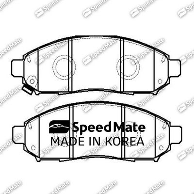 SMBPJ203 SpeedMate Комплект тормозных колодок, дисковый тормоз