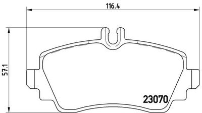 P50035 BREMBO Комплект тормозных колодок, дисковый тормоз