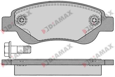N09107 DIAMAX Комплект тормозных колодок, дисковый тормоз