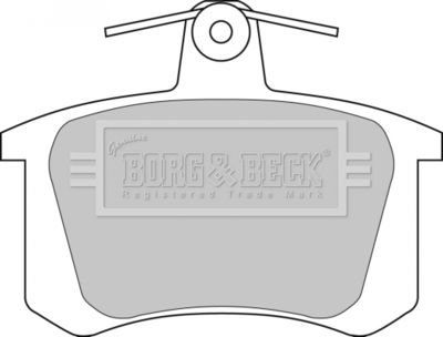BBP1628 BORG & BECK Комплект тормозных колодок, дисковый тормоз