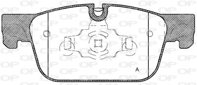 BPA169210 OPEN PARTS Комплект тормозных колодок, дисковый тормоз