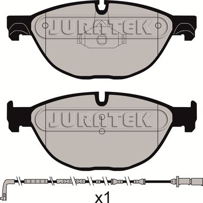 JCP8024 JURATEK Комплект тормозных колодок, дисковый тормоз