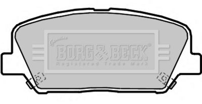 BBP2364 BORG & BECK Комплект тормозных колодок, дисковый тормоз