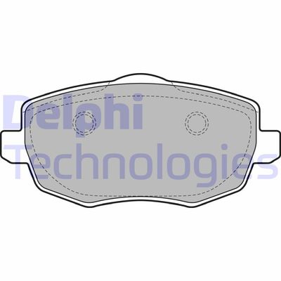 LP1934 DELPHI Комплект тормозных колодок, дисковый тормоз