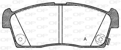 BPA119902 OPEN PARTS Комплект тормозных колодок, дисковый тормоз