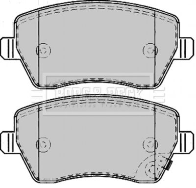 BBP2166 BORG & BECK Комплект тормозных колодок, дисковый тормоз