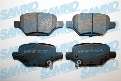 5SP2177 SAMKO Комплект тормозных колодок, дисковый тормоз
