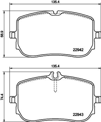 8DB355040161 HELLA PAGID Комплект тормозных колодок, дисковый тормоз