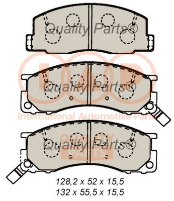 70417075 IAP QUALITY PARTS Комплект тормозных колодок, дисковый тормоз