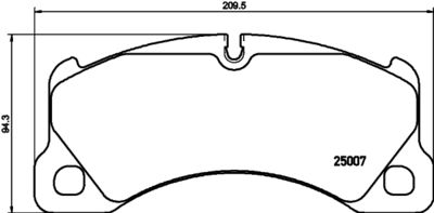 8DB355040781 HELLA Комплект тормозных колодок, дисковый тормоз