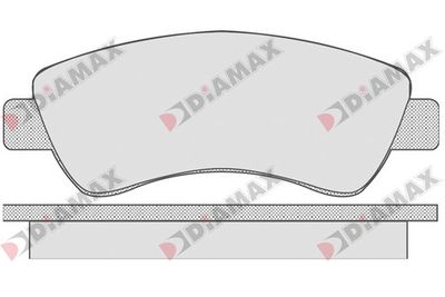 N09163 DIAMAX Комплект тормозных колодок, дисковый тормоз