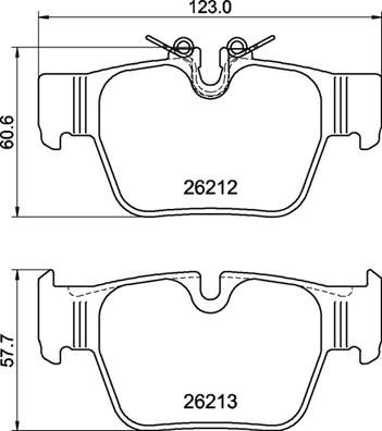 P06117 BREMBO Комплект тормозных колодок, дисковый тормоз